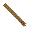 Vintage Cuff Italian 18k Rose Gold Lozenge-Shaped Link Bracelet + Montreal Estate Jewelers