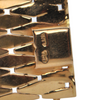 Vintage Cuff Italian 18k Rose Gold Lozenge-Shaped Link Bracelet + Montreal Estate Jewelers