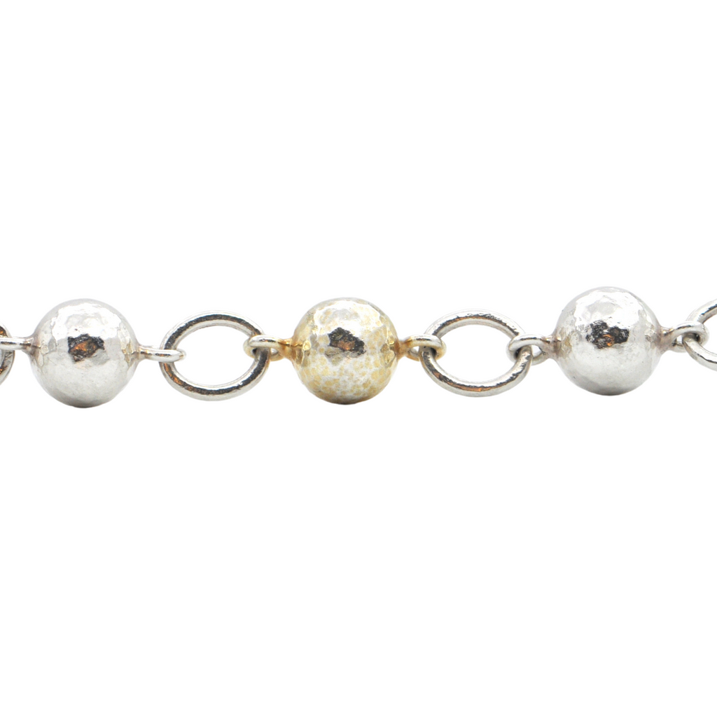 Vintage Gurhan Sterling Silver Ball Bead Bracelet + Montreal Estate Jewelers