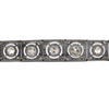 Art Deco 4.0 CT Tapered Diamond and Silver Bracelet + Montreal Estate Jewelers