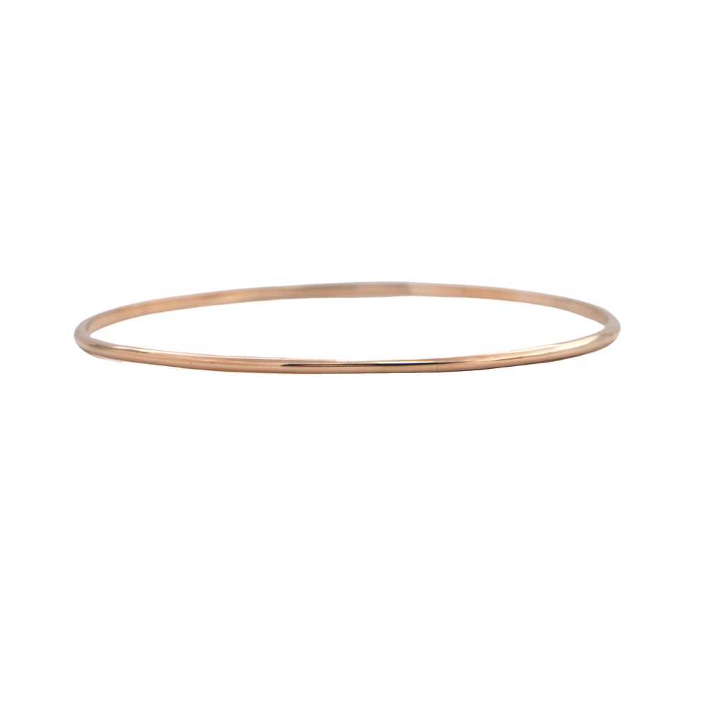 Vintage 18K Rose Gold Bangle Bracelet + Montreal Estate Jewelers