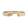 Vintage Italian 14K Gold Hinged Bangle Bracelet + Montreal Estate Jewelers