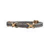 Estate 14k Gold and Stainless Steel Bracelet + Montreal Estate Jewelers