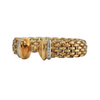 Estate Italian 'Fope' Diamond 18k Gold Open Cuff Bracelet + Montreal Estate Jewelers