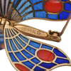 18k Birks Ruby and Plique-À-Jour Enamel Articulated Butterfly Brooch C.1970's + Montreal Estate Jewelers