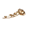 Vintage Moroccan Pearl 18k Gold Rose Brooch + Montreal Estate Jewelers