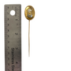 Rare Antique Attributed French 14K Gold Reverse Intaglio Centurion Stickpin C.1860 + Montreal Estate Jewelry