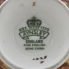 Vintage Aynsley 'Orchard Gold' Creamer and Open Sugar Bowl Set Signed 'N.Brunt' and 'D.Jones'