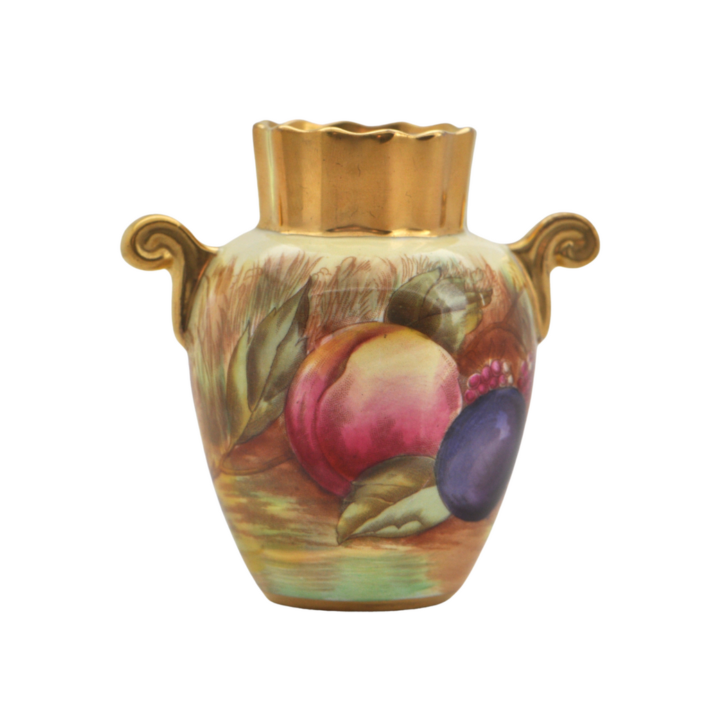 Vintage Aynsley 'Orchard Gold' Bud Vase Singed N. Brunt + Montreal Estate Jewelers