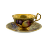 Vintage Aynsley 'Orchard Gold' Large Teacup and Saucer Singed 'N.Brunt' + Montreal Estate Jewelers