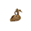 Vintage 9K Yellow Gold Swan Charm + Montreal Estate Jewelers