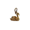 Vintage 9K Yellow Gold Swan Charm + Montreal Estate Jewelers