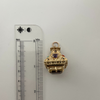Vintage Multi-Gemstone 14K Yellow Gold Lantern Charm + Montreal Estate Jewelers