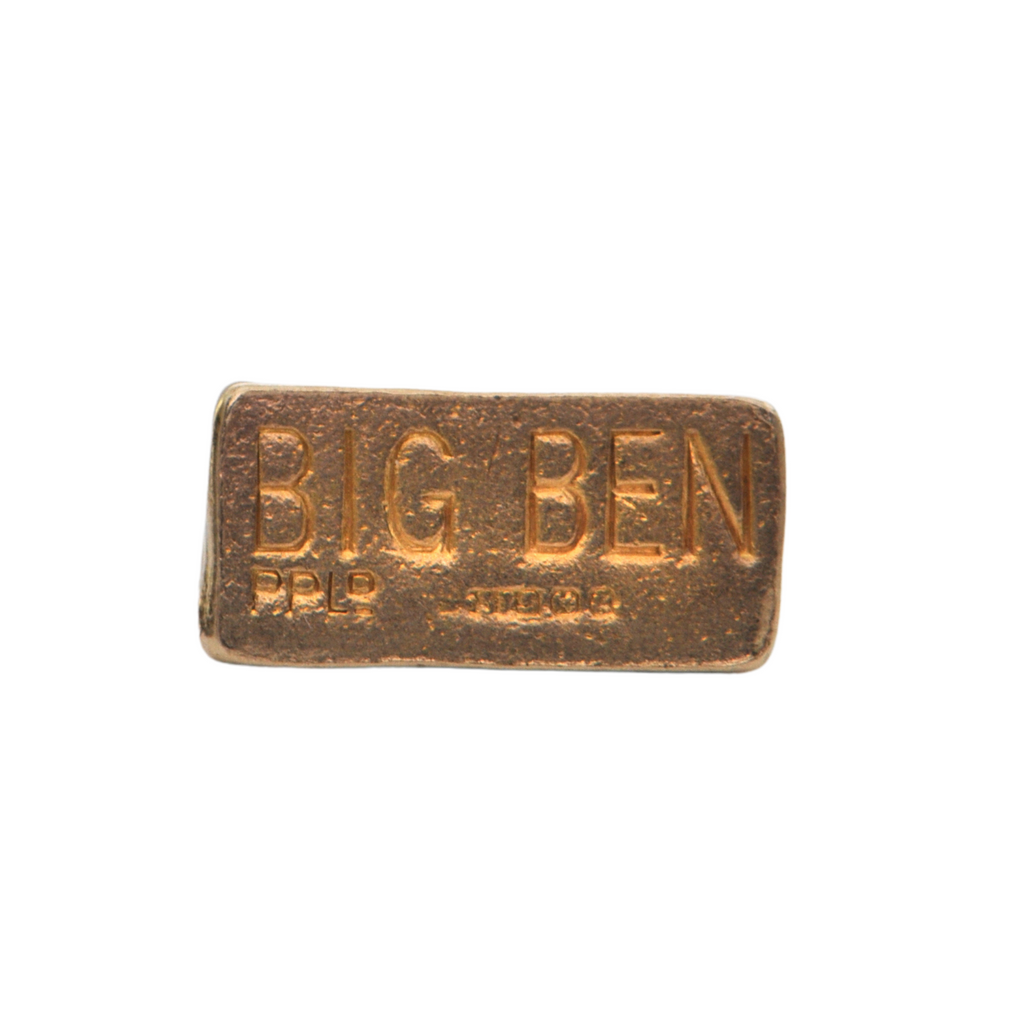 Vintage English 9K Yellow Gold Big Ben Charm + Montreal Estate Jewelers