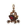 Vintage 10K Yellow Gold Carriage Charm + Montreal Estate Jewelers