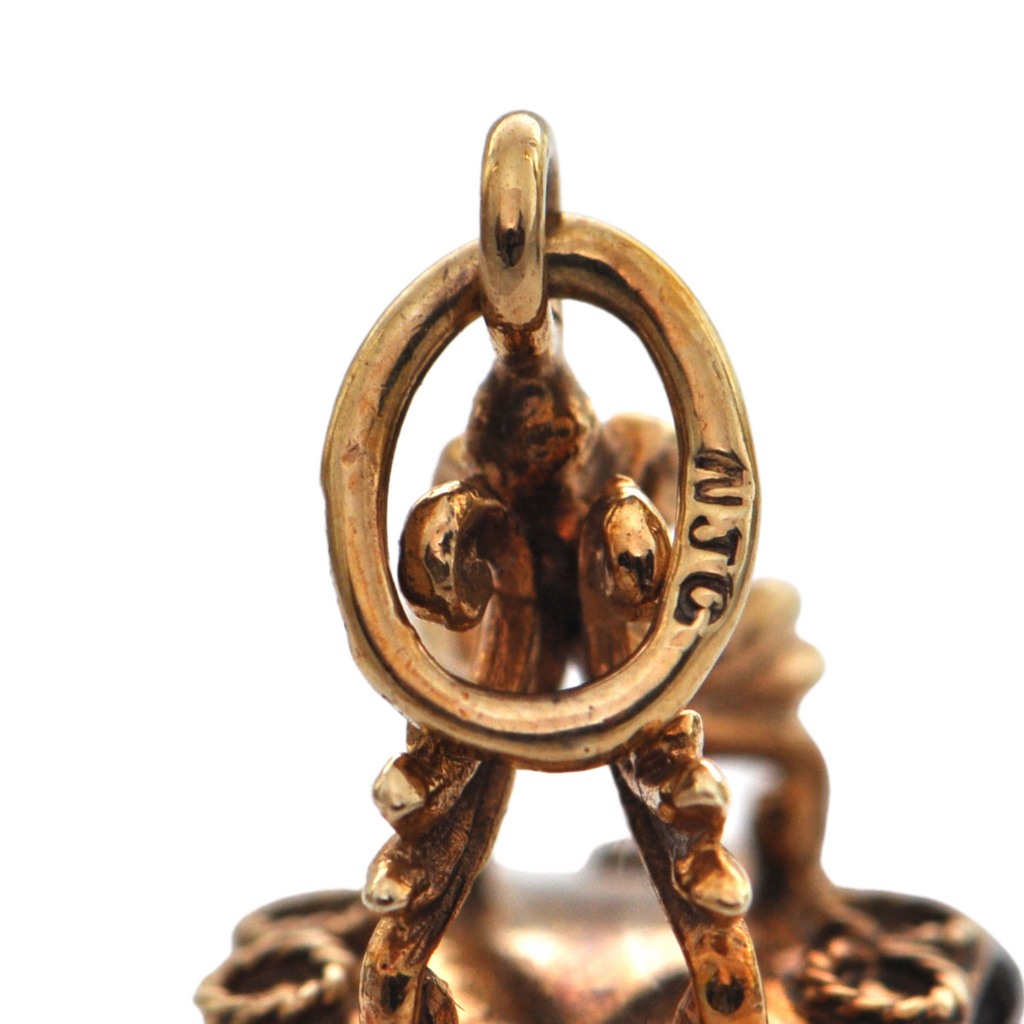 Vintage 10K Yellow Gold Carriage Charm + Montreal Estate Jewelers