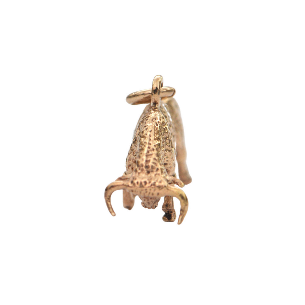 Vintage Gold Fighting Bull Charm + Montreal Estate Jewelers