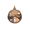 Vintage Gold Sand Dollar Charm/Pendant + Montreal Estate Jewelers