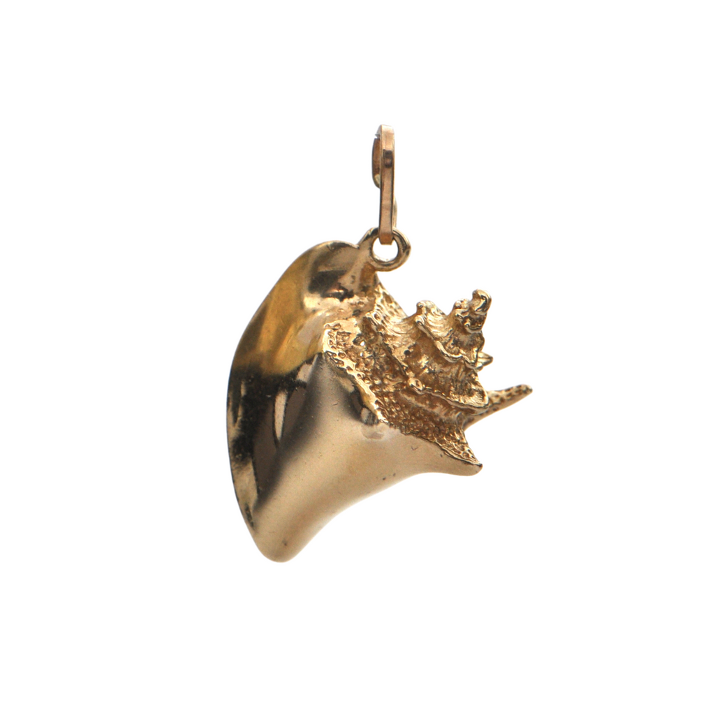 Vintage Conch Shell Gold Charm/Pendant + Montreal Estate Jewelers