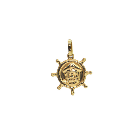 Vintage 18K Gold Anchor Wheel Charm + Montreal Estate Jewelers