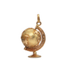 Vintage 18K Gold Globe on Stand Charm + Montreal Estate Jewelers