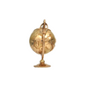 Vintage 18K Gold Globe on Stand Charm + Montreal Estate Jewelers