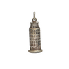 Vintage 800 Silver Leaning Tower of Pisa Charm + Montreal Estate Jewelers