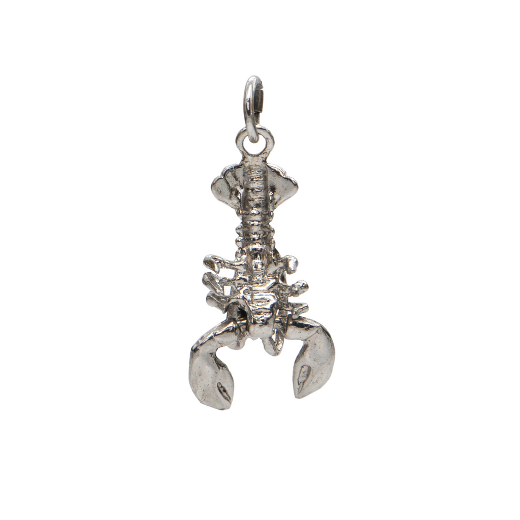 Vintage Sterling Silver Mechanical Lobster Charm + Montreal Estate Jewelers