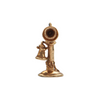 Vintage 14k Yellow Gold Rotary Dial Candlestick Phone Charm + Montreal Estate Jewelers