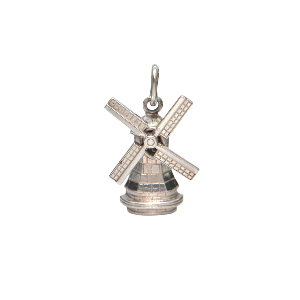 Vintage Sterling Silver Windmill Charm + Montreal Estate Jewelers