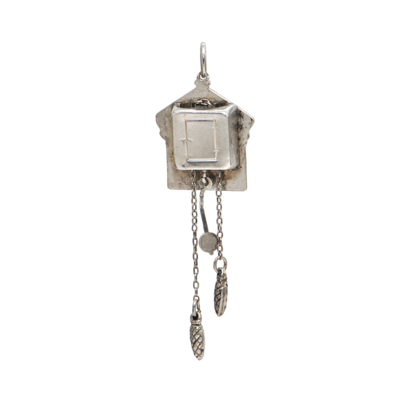 Vintage Sterling Silver Cuckoo Clock Charm + Montreal Estate Jewelers