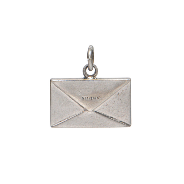 Vintage Sterling Silver Envelope Charm + Montreal Estate Jewelers