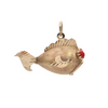 Vintage 10k Gold Puffer Fish Charm + Montreal Estate Jewelers