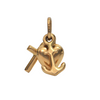 Vintage Italian 18K Gold Faith, Charity, and Hope Charm + Montreal Estate Jewelers