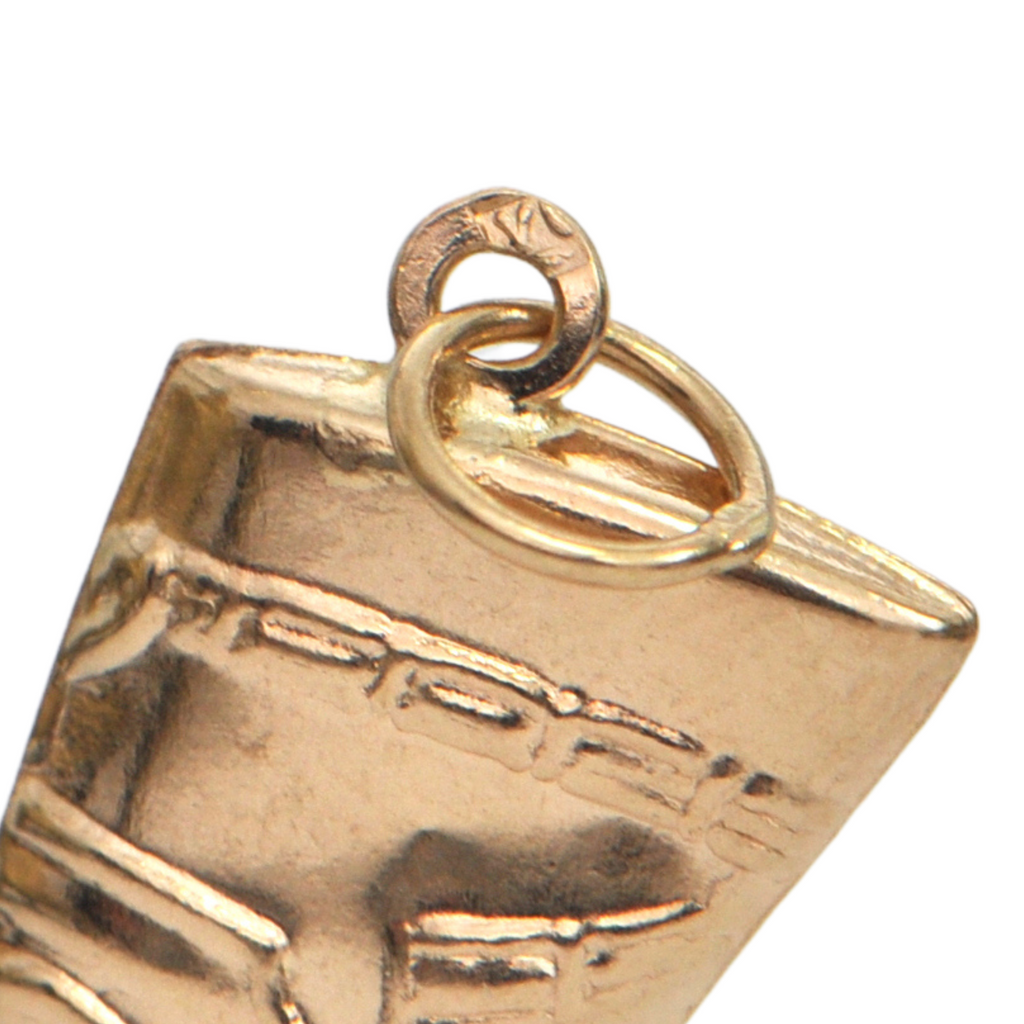 Vintage Egyptian 18k Gold Nefertiti Charm + Montreal Estate Jewelers