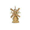 Vintage 14k Gold Mechanical Windmill Charm + Montreal Estate Jewelers