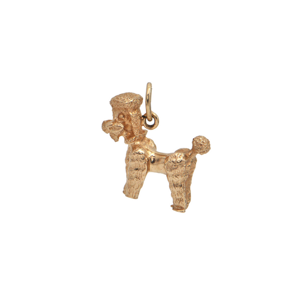 Vintage 14k Gold Small Poodle Charm + Montreal Estate Jewelers