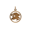 Vintage Birks 10K Gold Pisces Zodiac Charm/Pendant