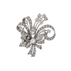 Vintage Floral  Diamond Platinum Triple Strand Clasp + Montreal Estate Jewelers
