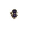 Vintage Amethyst and Diamond 14K Gold Clasp + Montreal Estate Jewelers