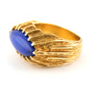 Lozenge Lapis Lazuli Gold ring - Westmount, Montreal