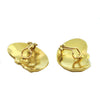 Mid century, Abstract Yellow Sapphire 22K Yellow Gold Clip-On Earrings, circa 1960 + Montreal Estate Jewelers