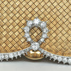  5 ct Diamonds, solid 18k gold and Platinum Mid-Century French Clutch + Montreal Estate Jewelers