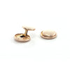 Vintage 9K Yellow Gold Small Button Style Round Cufflinks + Montreal Estate Jewelers
