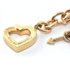 Tiffany & Co. 18K Yellow Gold Heart and Arrow Chain Link Necklace C.1994 + Montreal Estate Jewelers