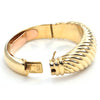 Vintage Heavy 18k hinged cuff bracelet Circa 1970 - montreal estate jewellers