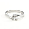0.47 ct Solitaire Round Brilliant Diamond ring in 18k - montreal estate jewellers