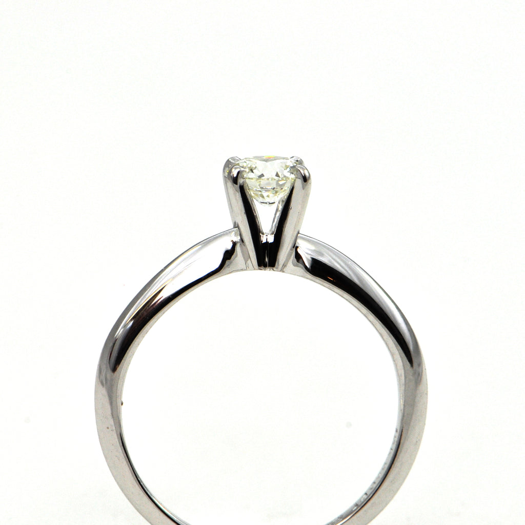 0.33 ct Internally Flawless Platinum & 18k Diamond Ring - GIA Certified - Montreal estate Jewellers