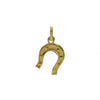 Italian 18K Yellow Gold Horseshoe Charm + Montreal Estate Jewelers