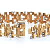 1960's David Sackman & Son for Birks 1.2CT Diamond and 18K Gold Bracelet + Montreal Estate Jewelers